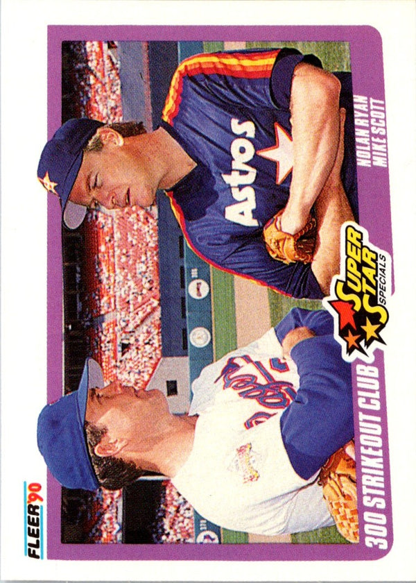 1990 Fleer Nolan Ryan/Mike Scott #636