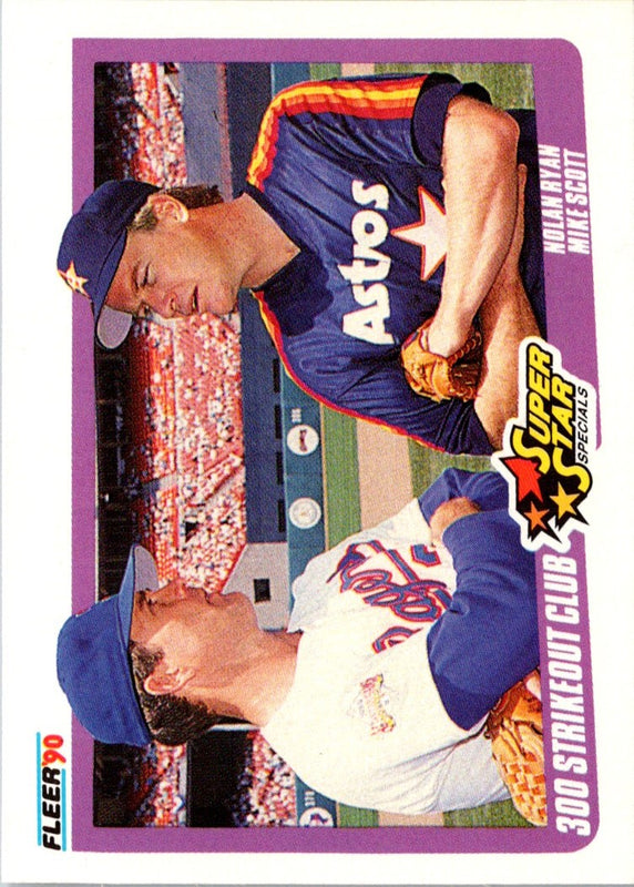 1990 Fleer Nolan Ryan/Mike Scott #636