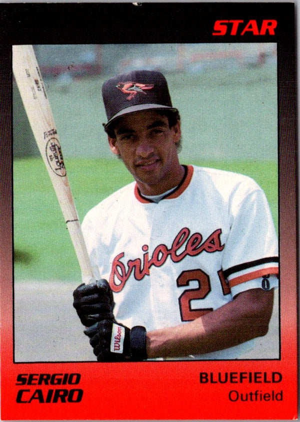 1989 Star Bluefield Orioles Sergio Cairo #6