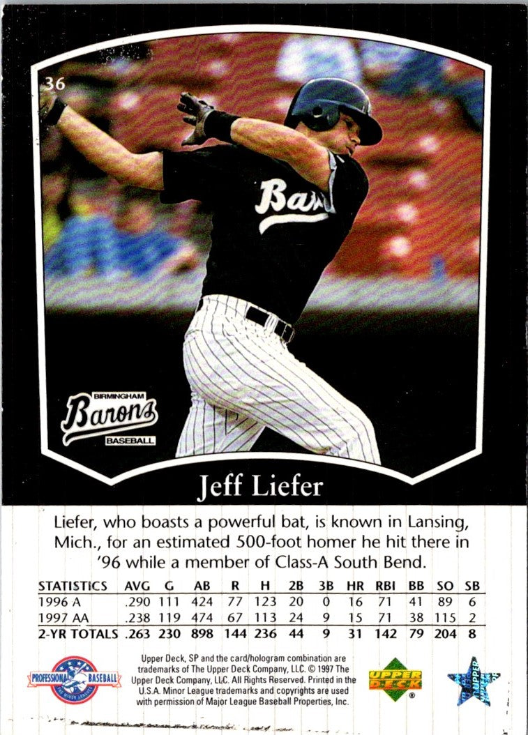 1998 SP Top Prospects Jeff Liefer