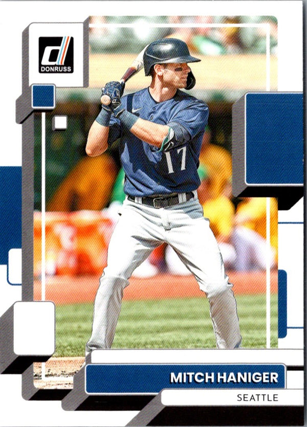 2022 Donruss Holo Blue Mitch Haniger #166