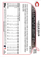 2022 Topps Now Road to Opening Day Cincinnati Reds Lucas Sims #OD-320