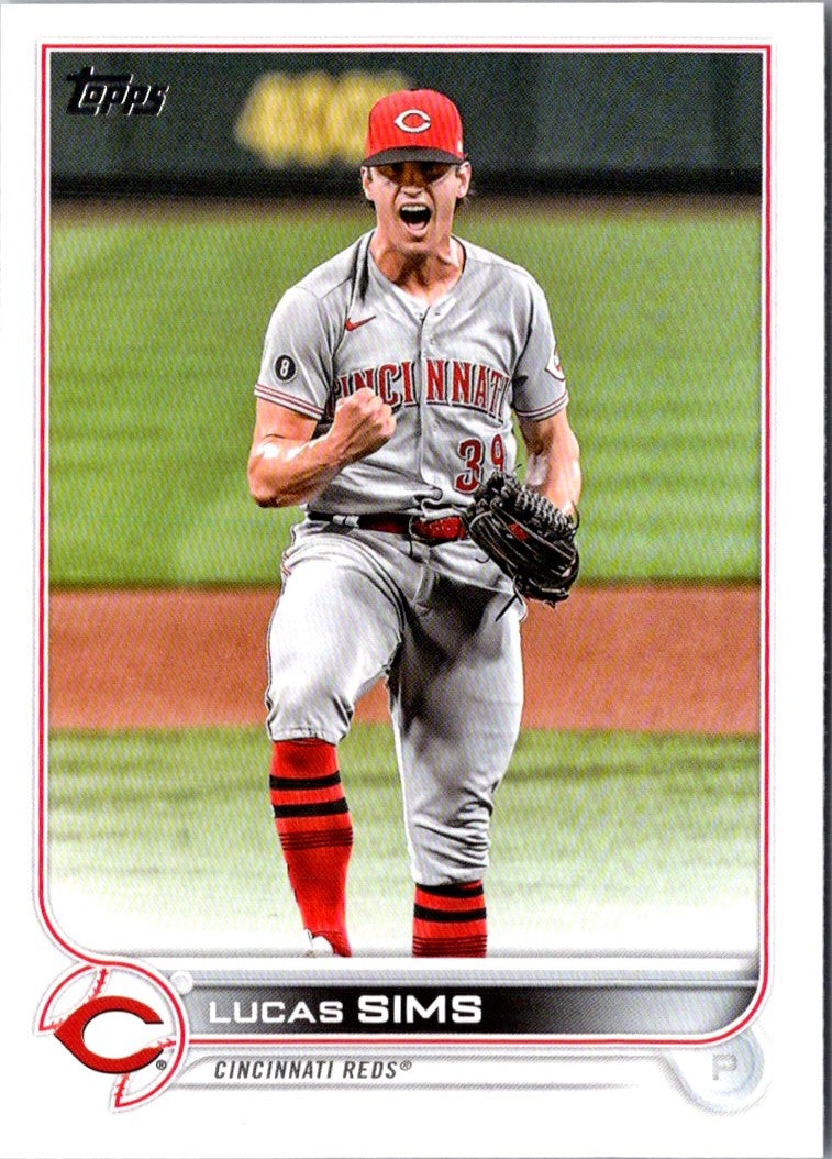 2022 Topps Now Road to Opening Day Cincinnati Reds Lucas Sims