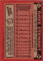 1986 Topps Dave Stewart #689