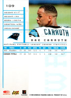 1998 Leaf Rookies & Stars True Blue Rae Carruth #109