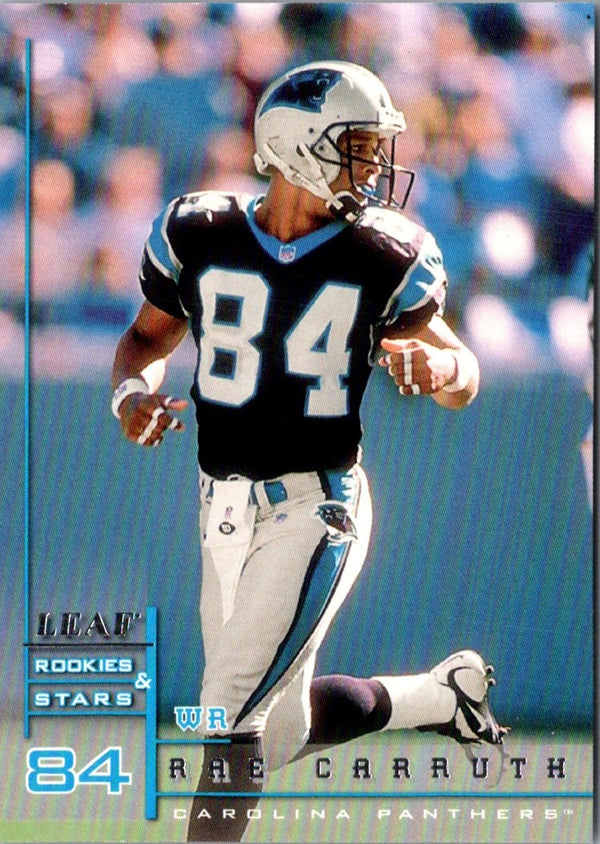 1998 Leaf Rookies & Stars True Blue Rae Carruth #109