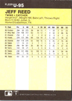 1986 Fleer Update Jeff Reed #U-95