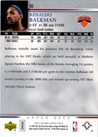 2007 Upper Deck Renaldo Balkman #96