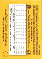 1987 Donruss Jim Winn #312