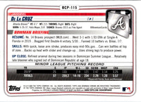 2020 Bowman Chrome Prospects Jasseel De La Cruz #BCP-115