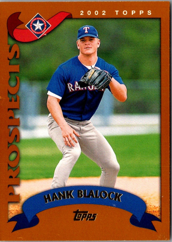 2002 Topps Limited Hank Blalock #309