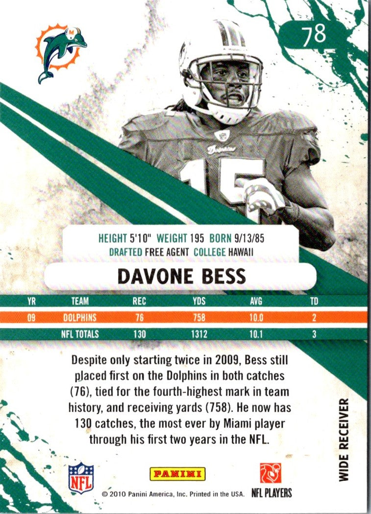 2010 Panini Rookies & Stars Longevity Davone Bess