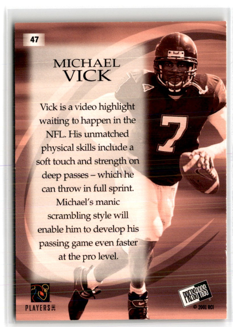 2001 Press Pass Michael Vick