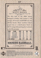 2005 UD Origins Old Judge Scott Rolen #57