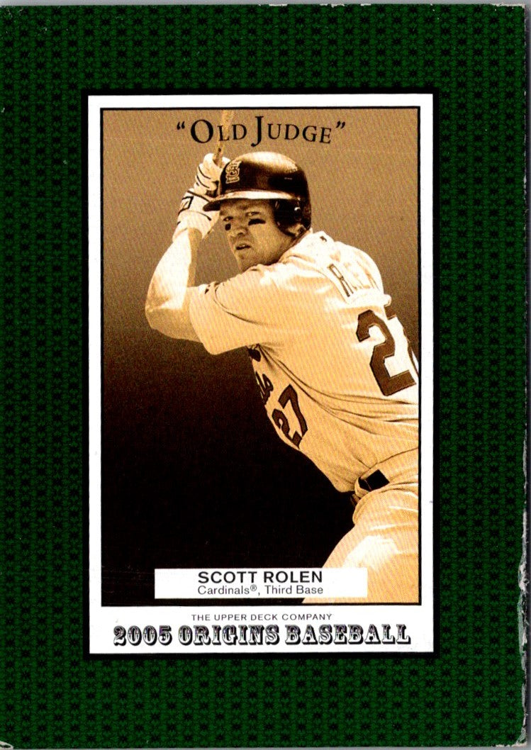 2005 UD Origins Old Judge Scott Rolen