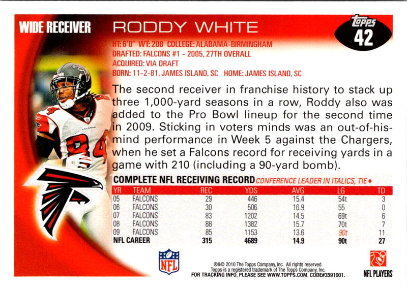 2010 Topps Roddy White