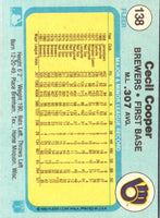 1982 Fleer Cecil Cooper #138