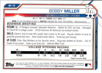 2021 Bowman Prospects Bobby Miller #BP-75