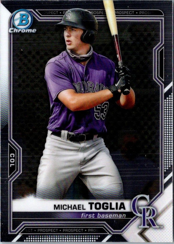 2021 Bowman Chrome Prospects Michael Toglia #BCP-137