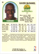 1989 Hoops Xavier McDaniel