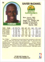 1989 Hoops Xavier McDaniel #70