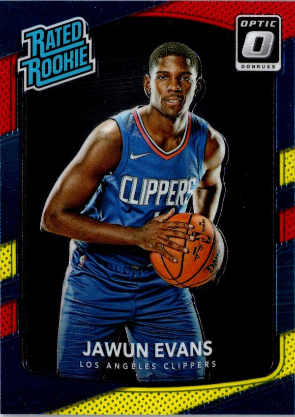 2017 Donruss Optic Blue Velocity Jawun Evans #162