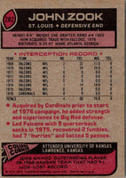 1977 Topps John Zook #282