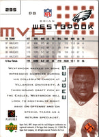2002 Upper Deck MVP Brian Westbrook #295 Rookie