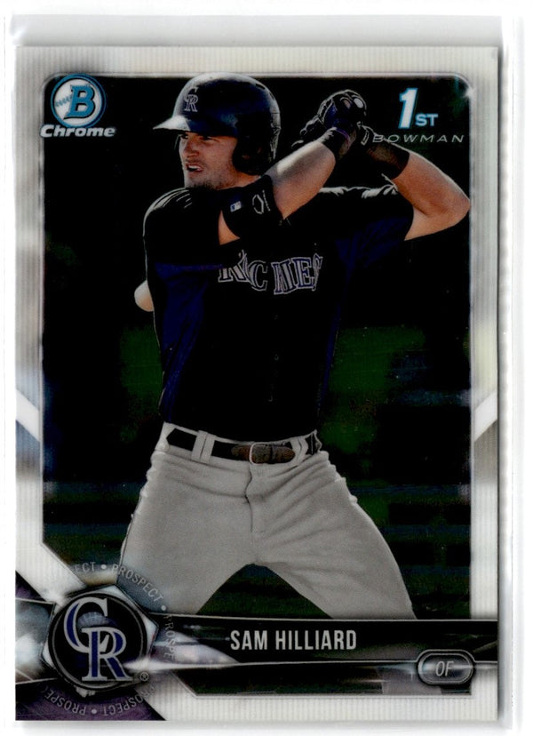 2018 Bowman Chrome Prospects Sam Hilliard #BCP13