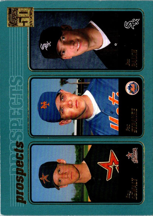 2001 Topps Roy Oswalt/Pat Strange/Jon Rauch #727