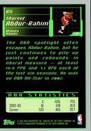 2003 Topps Rookie Matrix Shareef Abdur-Rahim