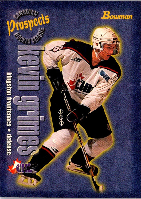 1997 Bowman CHL Kevin Grimes #136