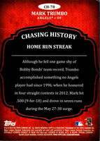2013 Topps Chasing History Mark Trumbo #CH-78