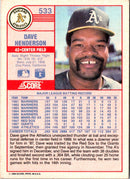 1989 Score Dave Henderson