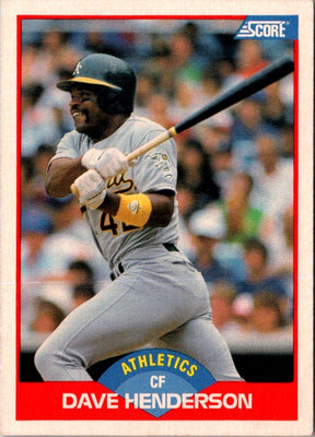1989 Score Dave Henderson #533