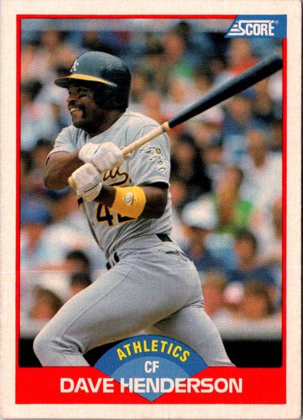 1989 Score Dave Henderson #533