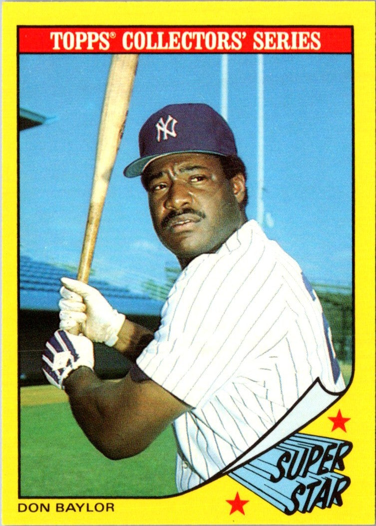 1986 Topps Baseball Champion Superstars Don Baylor