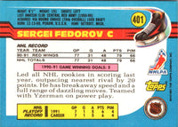 1991 O-Pee-Chee Sergei Fedorov #401