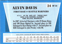 1988 Topps Rite-Aid Team MVP's Alvin Davis #24