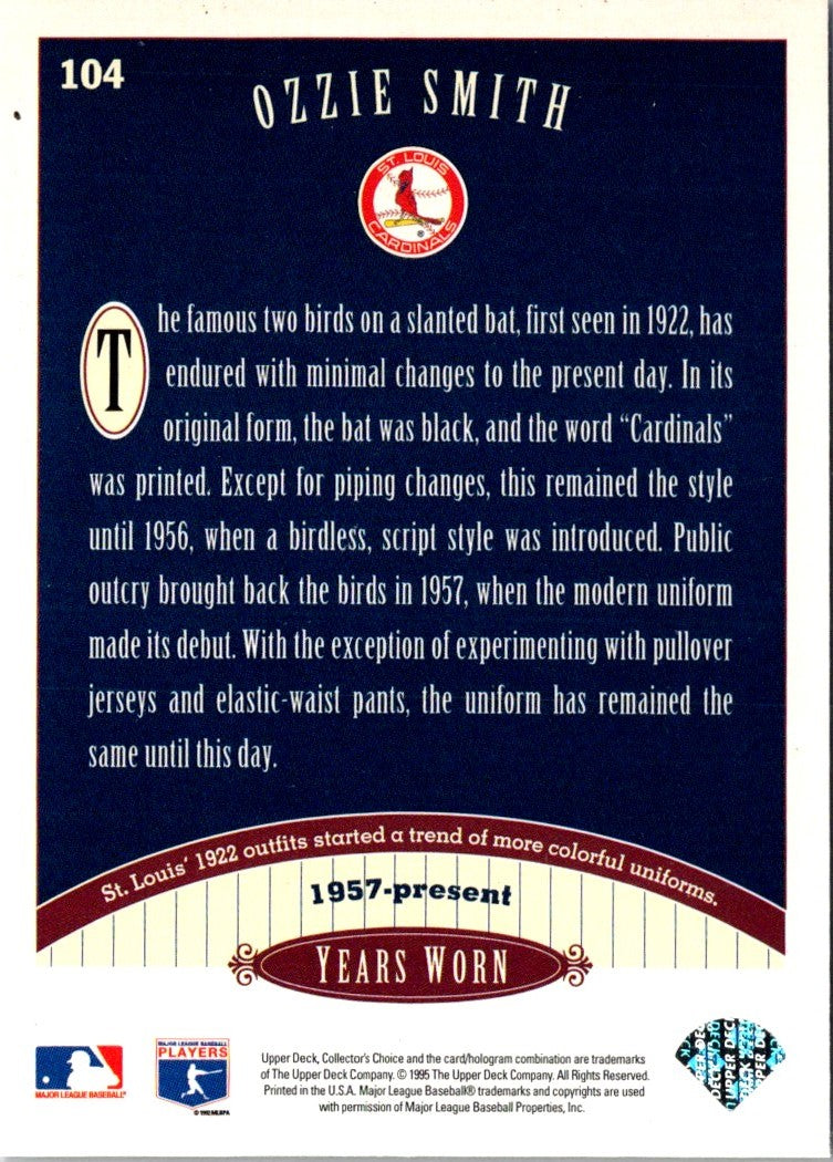 1996 Collector's Choice Ozzie Smith