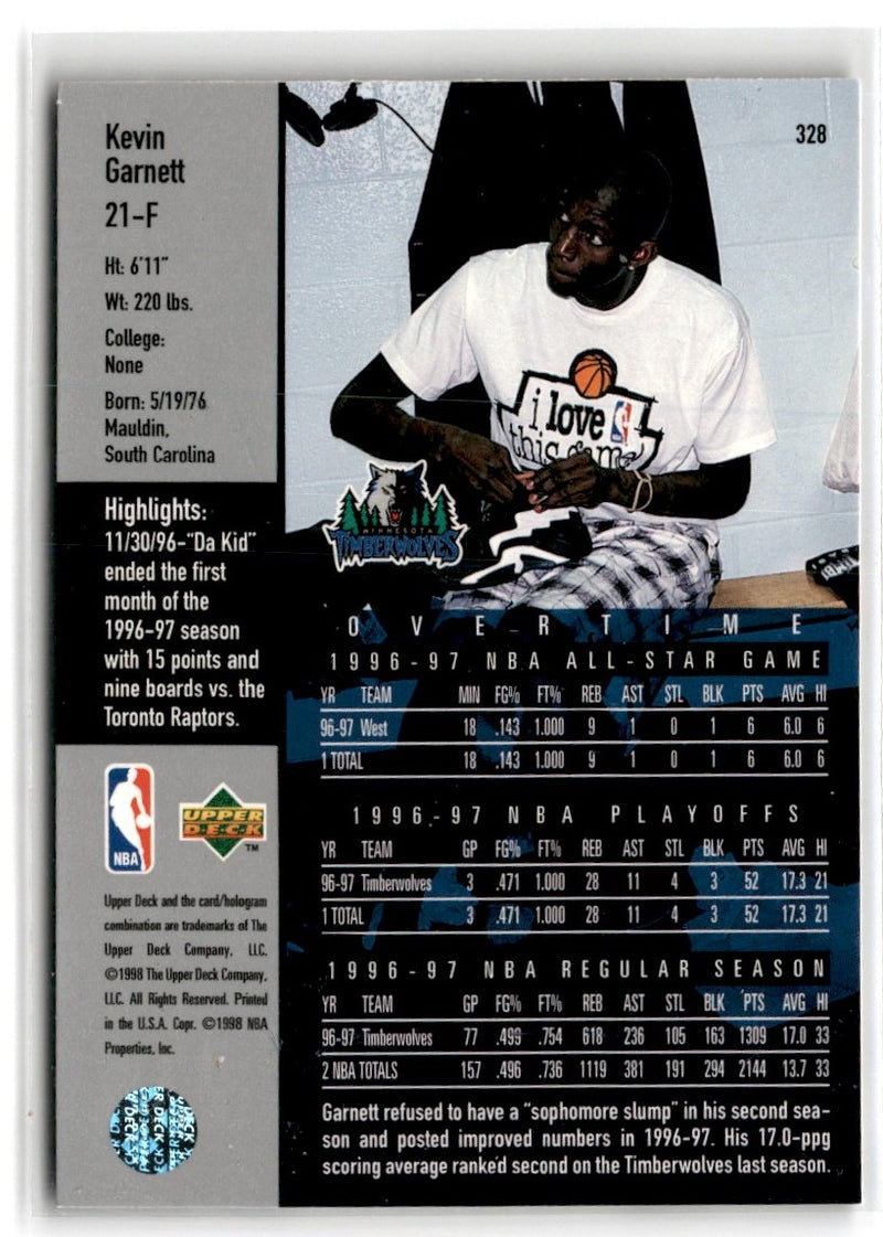 1997 Upper Deck Kevin Garnett