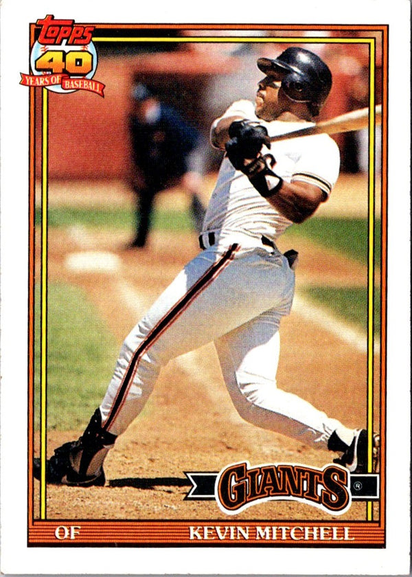 1991 Topps Kevin Mitchell #40