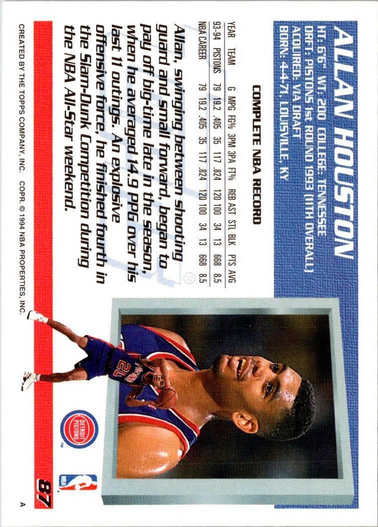 1994 Topps Allan Houston