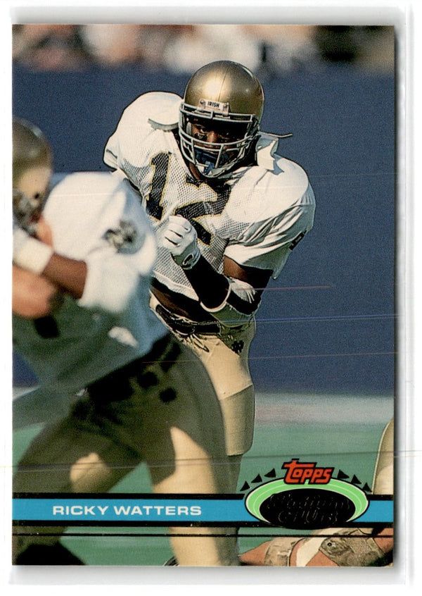 1991 Stadium Club Ricky Watters #60 Rookie