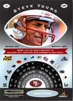 1997 Pinnacle Certified Blue Steve Young #4