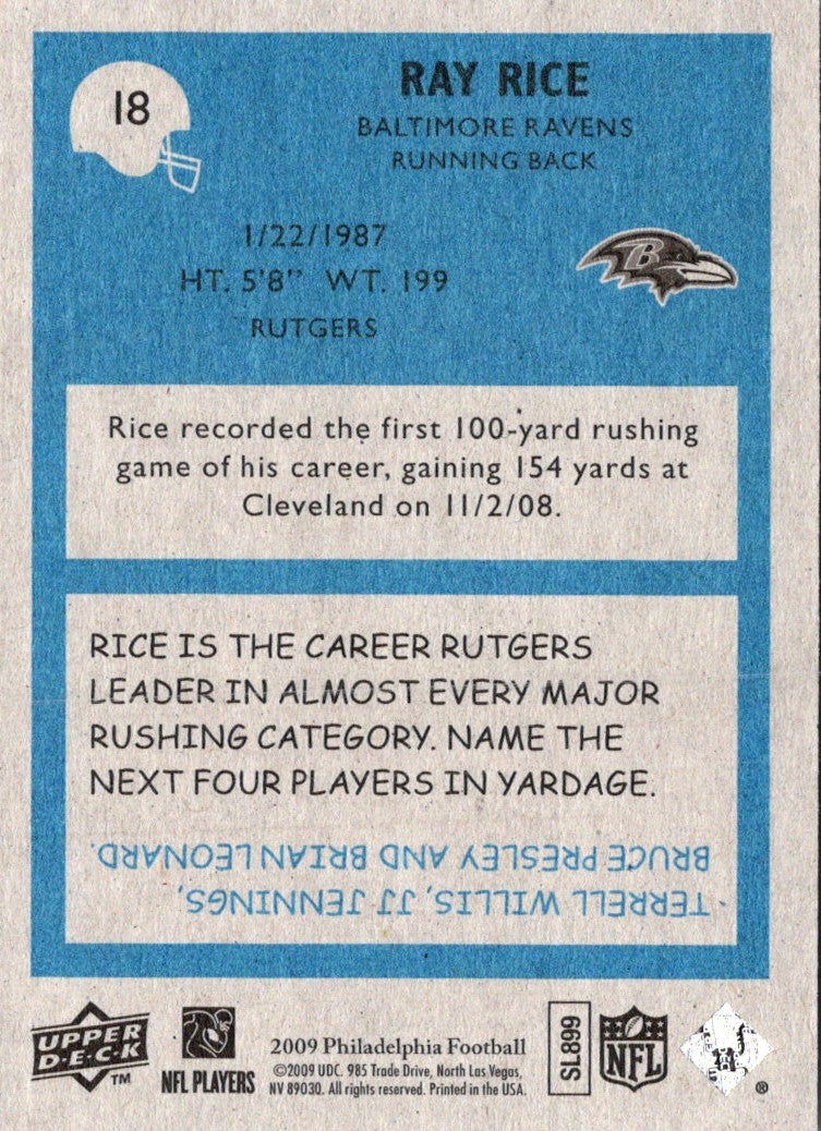 2009 Upper Deck Ray Rice