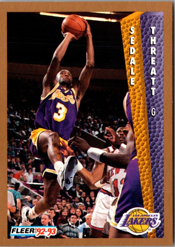 1992 Fleer Sedale Threatt #113