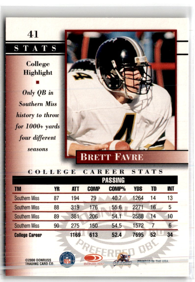 2000 Donruss Preferred Brett Favre