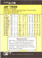 1986 Fleer Update Jay Tibbs #U-116
