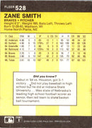 1986 Fleer Zane Smith
